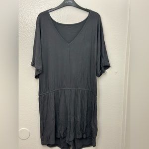 Dark grey jumpsuit shorts